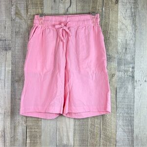 Cotton Connection Vintage Size Med. Crinkle Pink Bermuda Shorts w/Front …